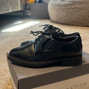 Boys black dress shoes